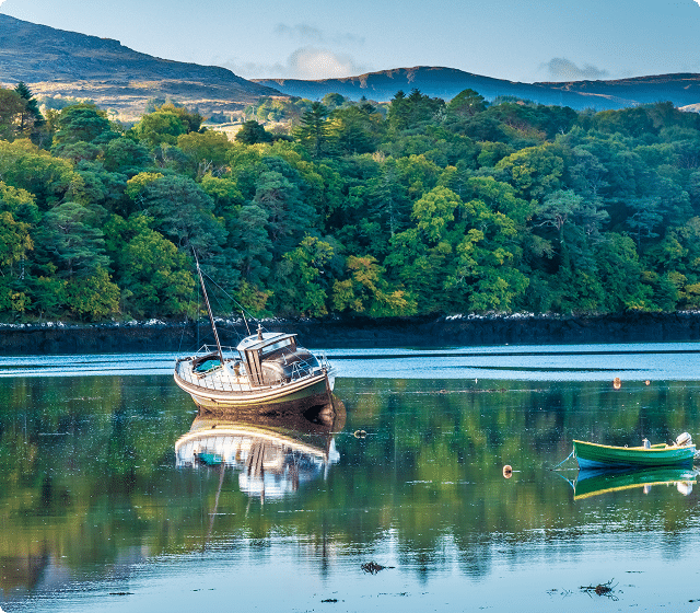 boats stuck during low tide